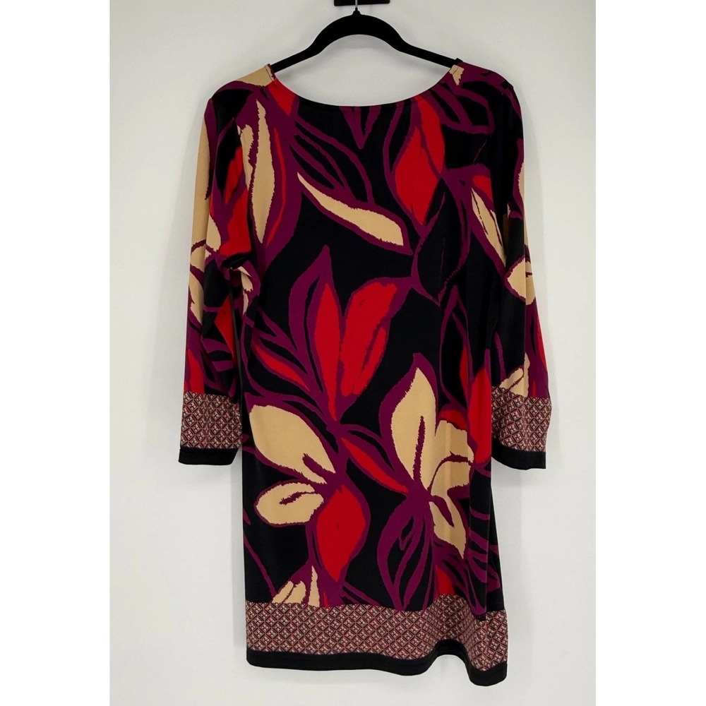 Calessa Dress Womens Large Black Floral Romantic Dark Cottagecore Boho Tunic - Picture 6 of 6